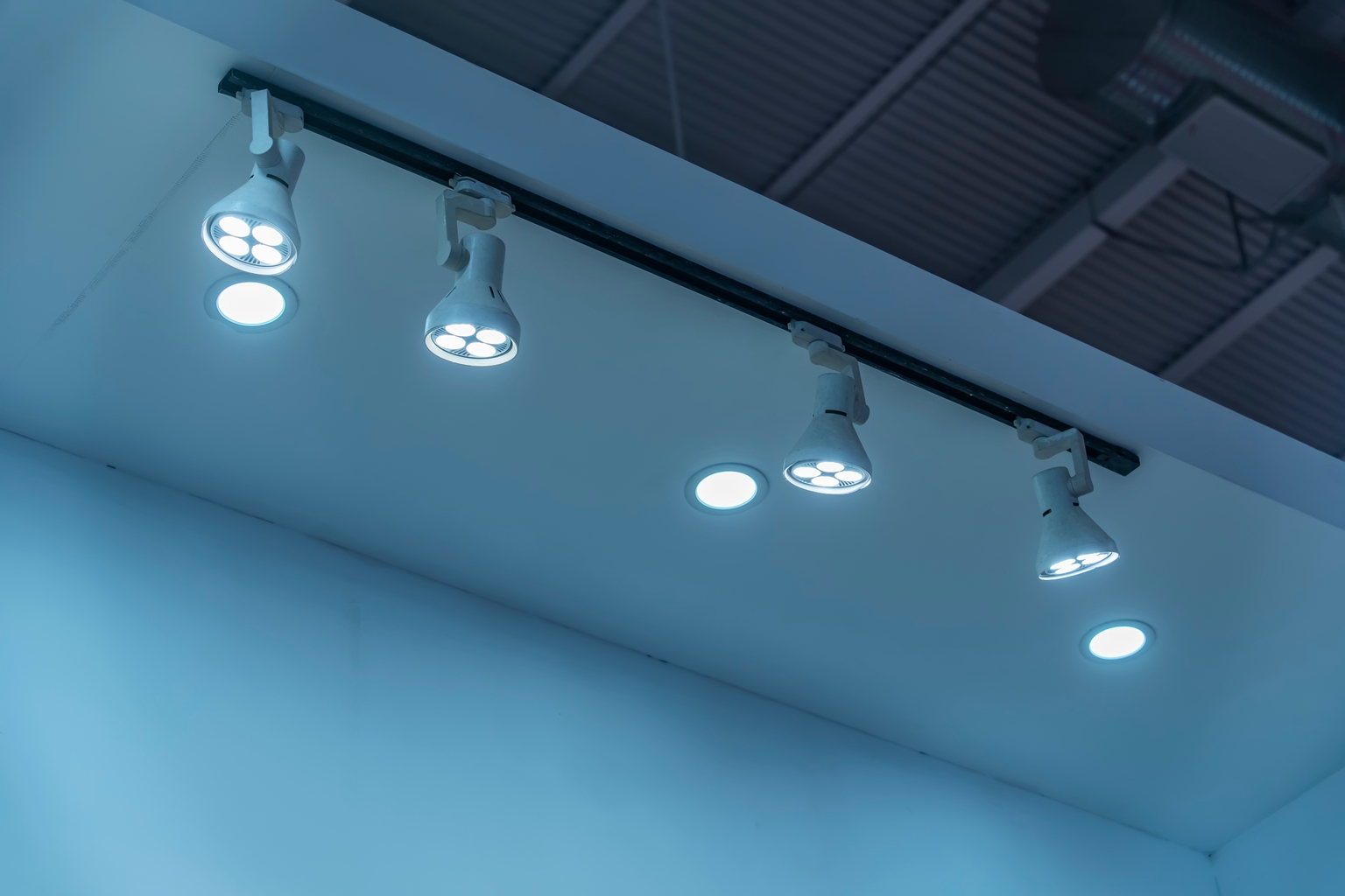 Espace professionnel avec éclairage LED